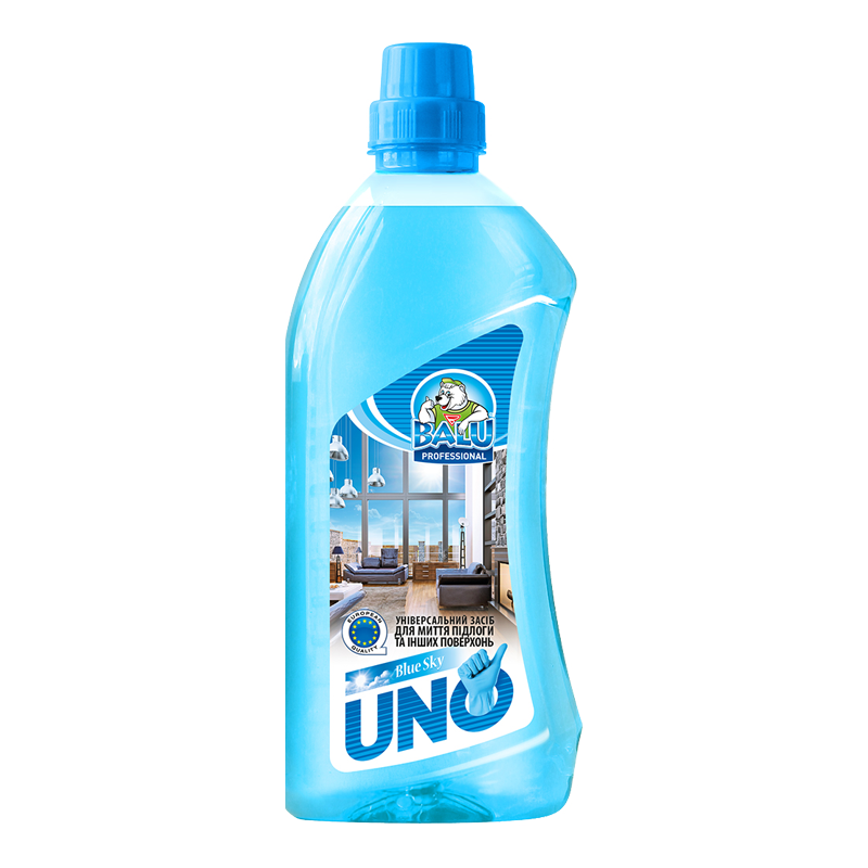 Універсальний засіб для миття підлоги та інших поверхонь BALU® UNO «Blue Sky»